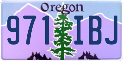 OR license plate 971IBJ