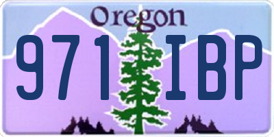 OR license plate 971IBP