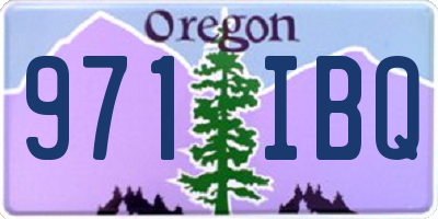 OR license plate 971IBQ