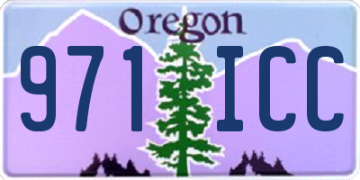 OR license plate 971ICC