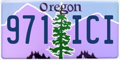 OR license plate 971ICI