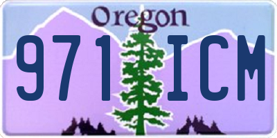 OR license plate 971ICM