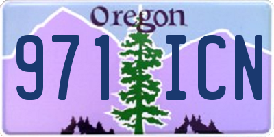 OR license plate 971ICN