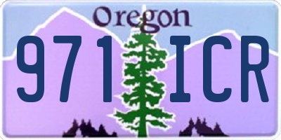 OR license plate 971ICR