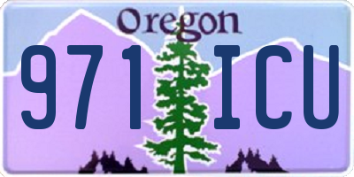 OR license plate 971ICU