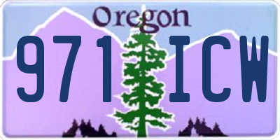 OR license plate 971ICW