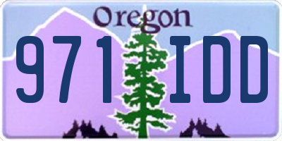 OR license plate 971IDD
