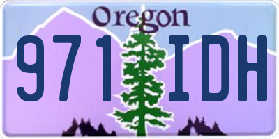 OR license plate 971IDH