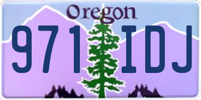 OR license plate 971IDJ