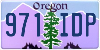 OR license plate 971IDP