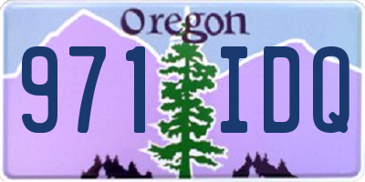 OR license plate 971IDQ