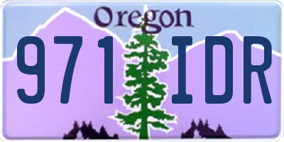OR license plate 971IDR