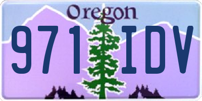 OR license plate 971IDV