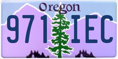 OR license plate 971IEC