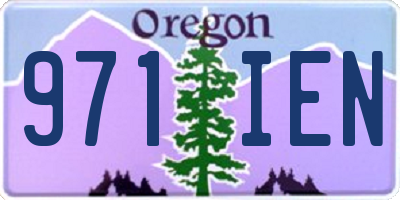 OR license plate 971IEN