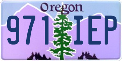 OR license plate 971IEP