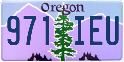 OR license plate 971IEU