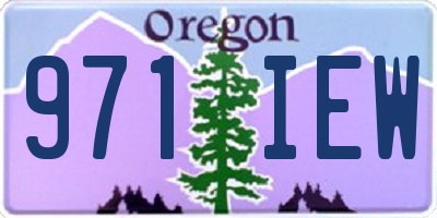 OR license plate 971IEW