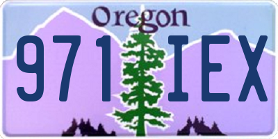 OR license plate 971IEX