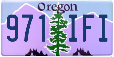 OR license plate 971IFI