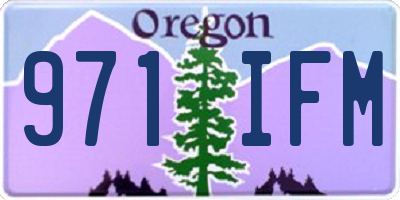 OR license plate 971IFM