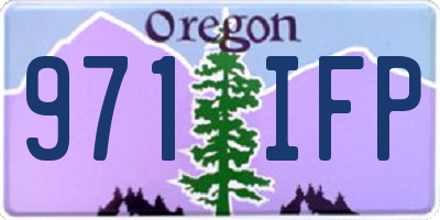 OR license plate 971IFP