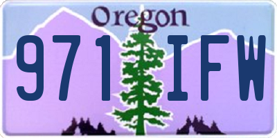OR license plate 971IFW