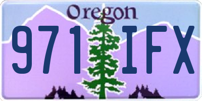 OR license plate 971IFX