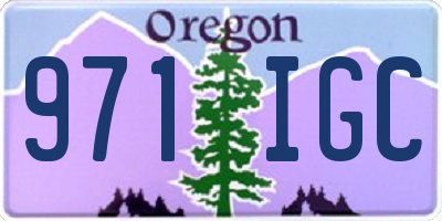 OR license plate 971IGC