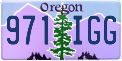 OR license plate 971IGG