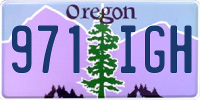 OR license plate 971IGH