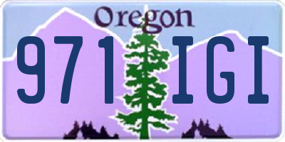 OR license plate 971IGI