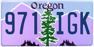 OR license plate 971IGK