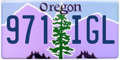 OR license plate 971IGL