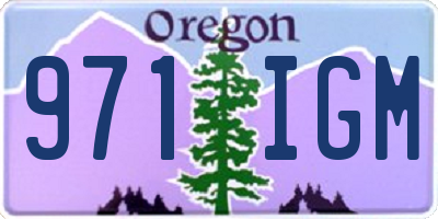 OR license plate 971IGM