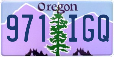 OR license plate 971IGQ