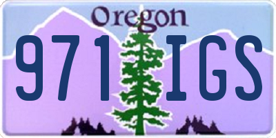 OR license plate 971IGS