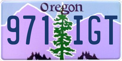 OR license plate 971IGT