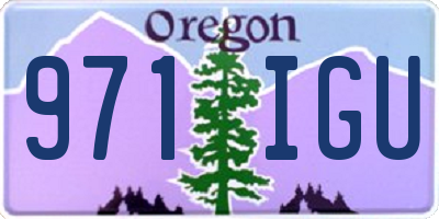 OR license plate 971IGU