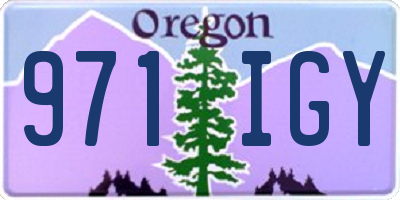 OR license plate 971IGY