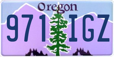 OR license plate 971IGZ