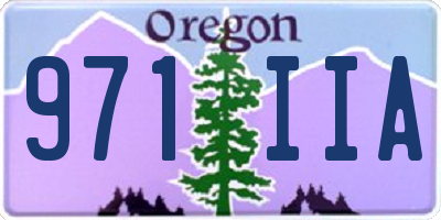 OR license plate 971IIA