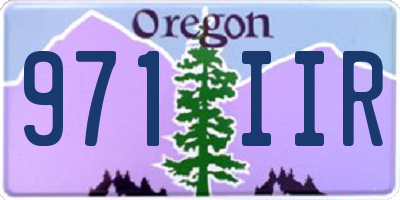 OR license plate 971IIR
