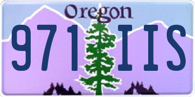 OR license plate 971IIS