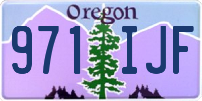 OR license plate 971IJF