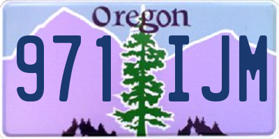 OR license plate 971IJM
