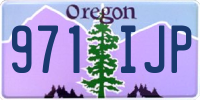 OR license plate 971IJP