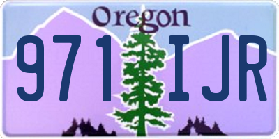 OR license plate 971IJR