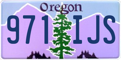 OR license plate 971IJS