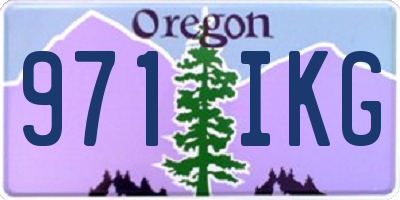 OR license plate 971IKG